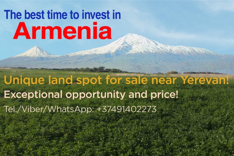 Land for sale near Yerevan, ARMENIA - investment opportunity